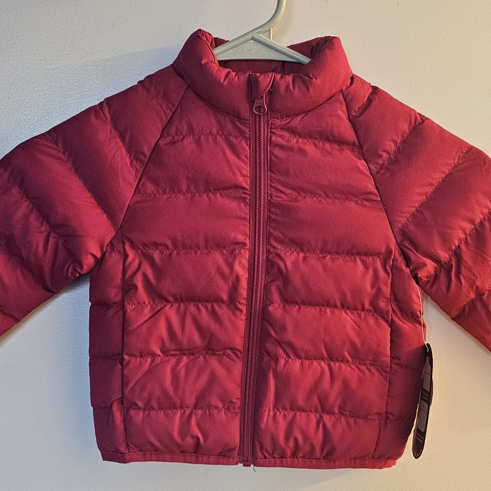 Kids Red Puffer Jacket
